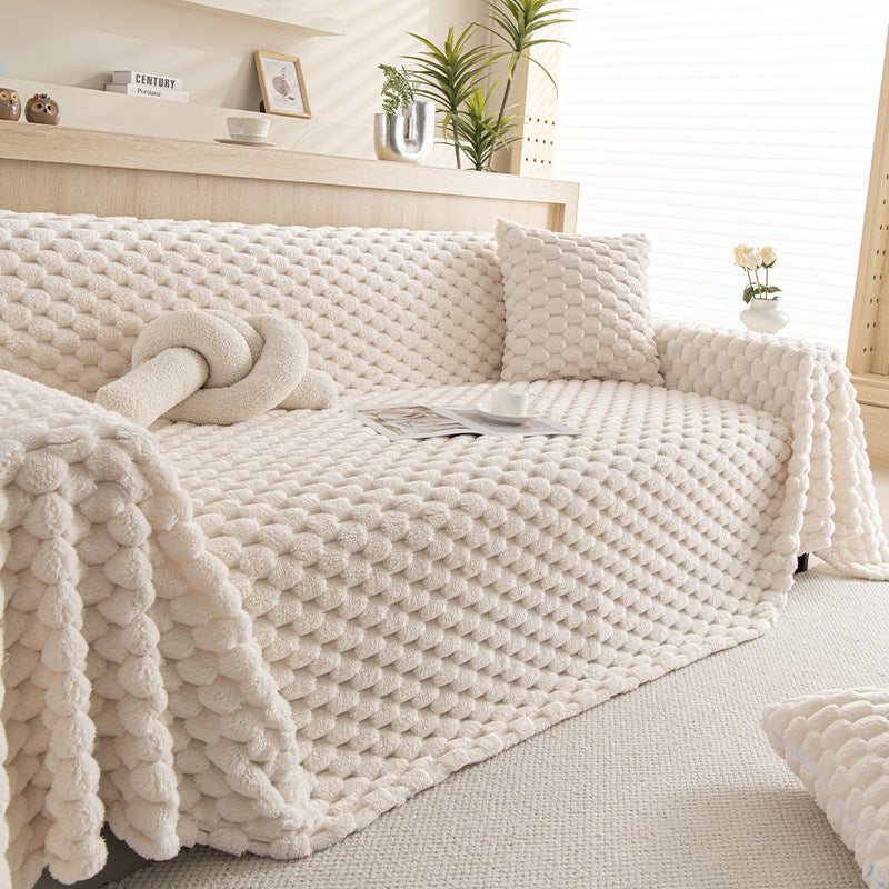 Cover Towel Plush Non-slip Sofa Cover