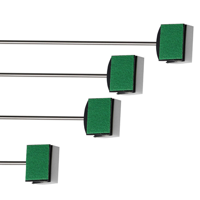 Fish Tank Aquarium Cleaning Sponge Double Brush Tool with Long Handle