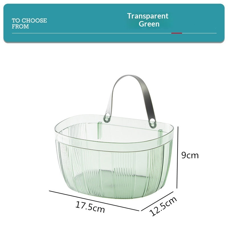 Wall-mounted Storage Basket With Adhesive Backing For Ginger And Garlic