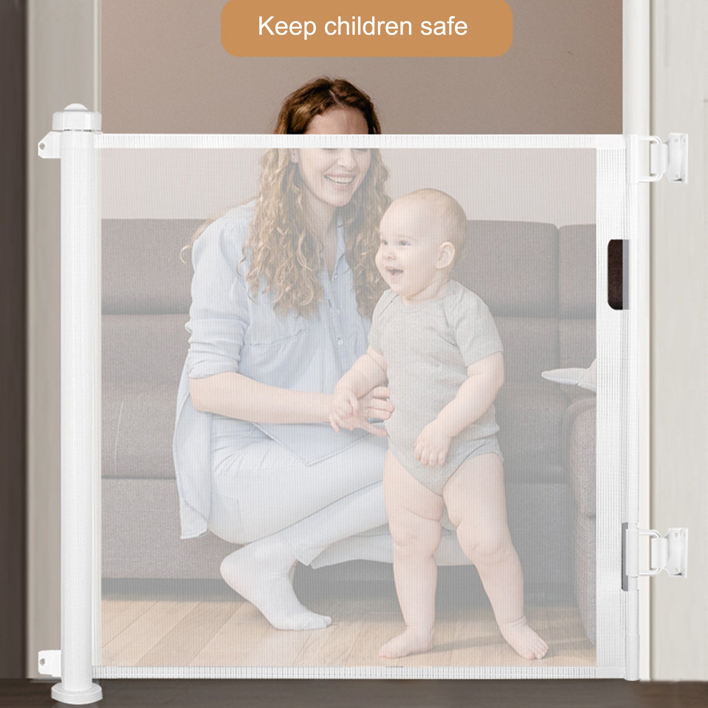 Household Children's Folding Retractable Door Railing