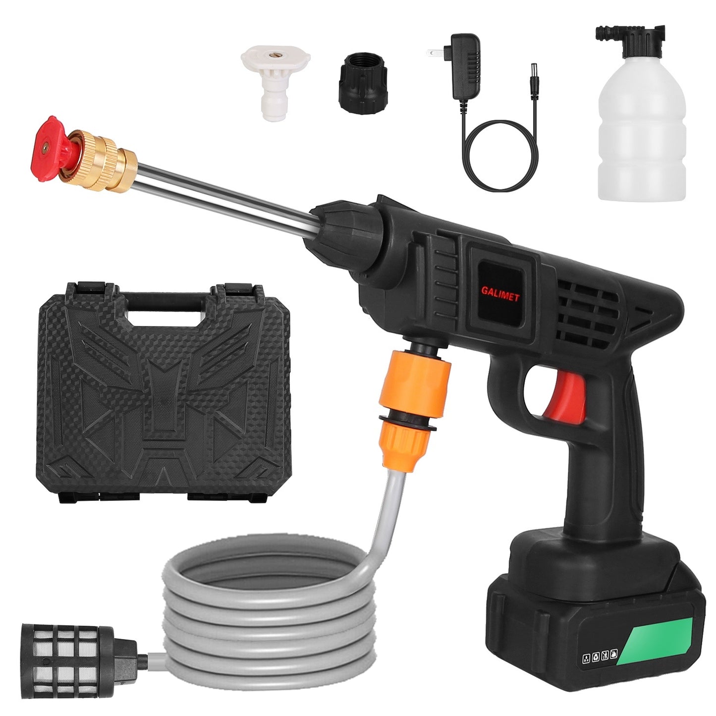 Cordless Electric Pressure Washer – High-Pressure Water Sprayer 363PSI with 48V 12000mAh Rechargeable Battery