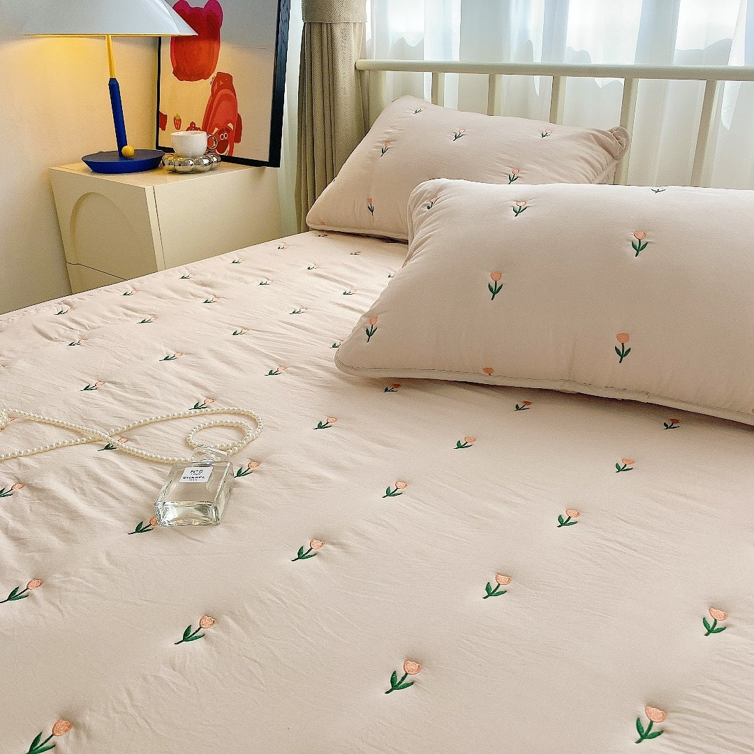 Maternal and Infant Grade Cotton Fitted Sheet – Single Piece for Simmons Mattress