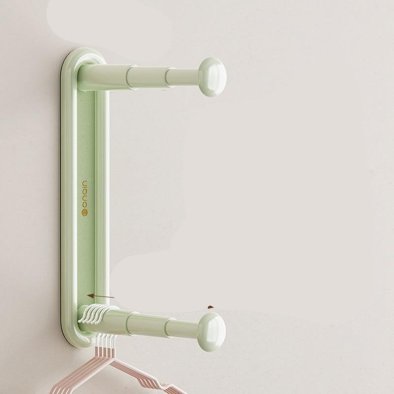 Retractable Hanger Storage Rack Punch-free