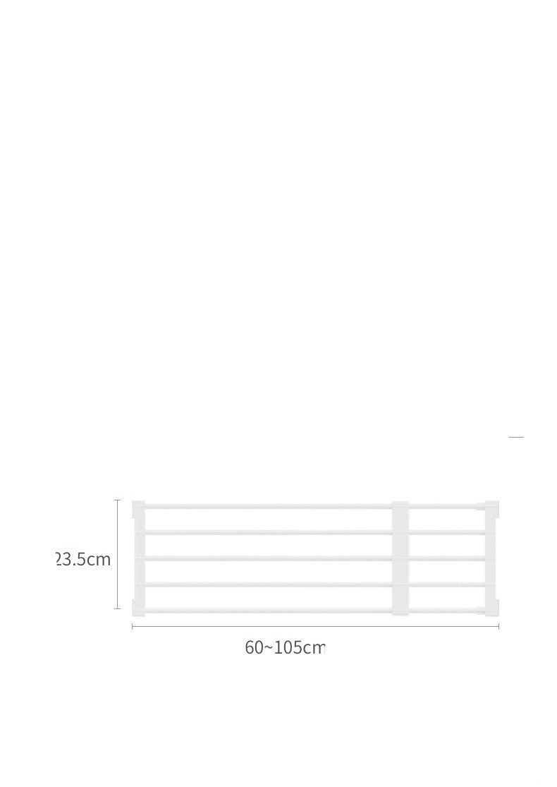 No Punching Wardrobe Layered Clapboard Cabinet Shoe Telescopic Finishing Rack