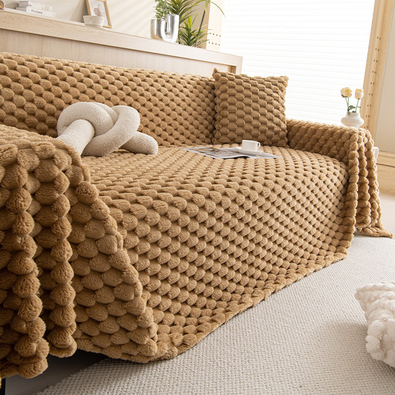 Cover Towel Plush Non-slip Sofa Cover