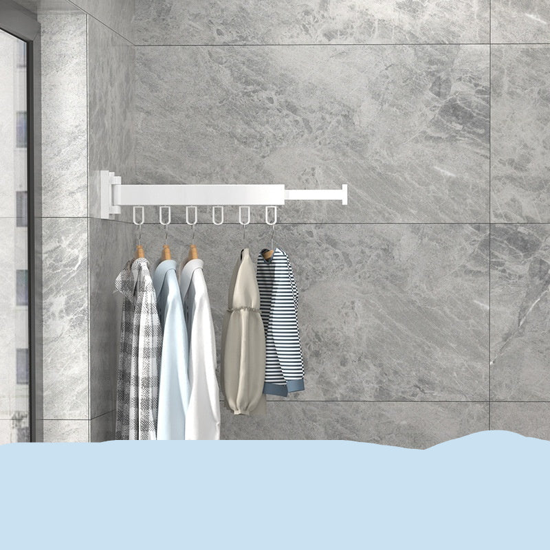 Balcony Wall-mounted Folding Clothes Hanger Indoor Invisible Telescopic Clothes Rail Drying Rack Quilt Fantastic