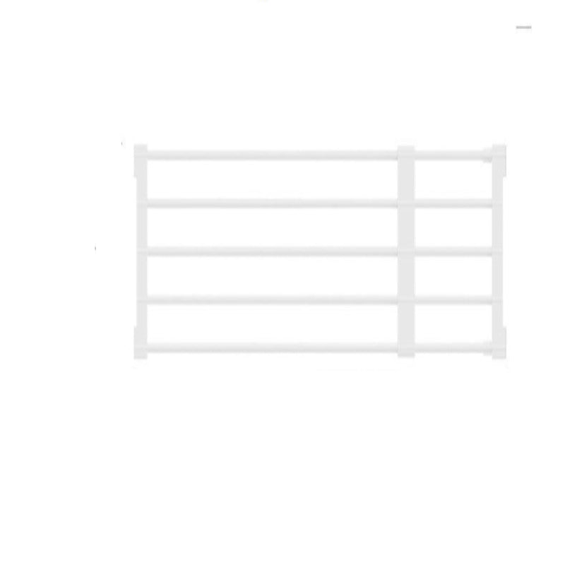 Measurement chart showing a white radiator with dimensions and '2pcs' label on a white background