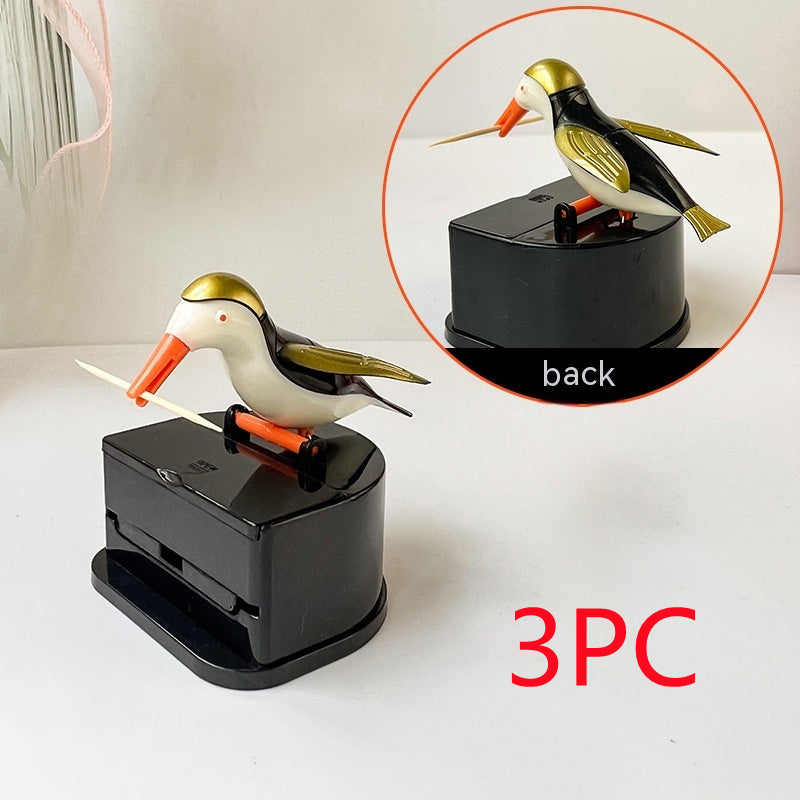 Household Push-type Bird Automatic Pop-up Toothpick Box