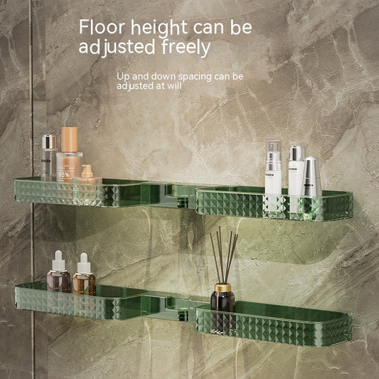 Bathroom Wall-mounted Multi-function Rotating Storage Rack