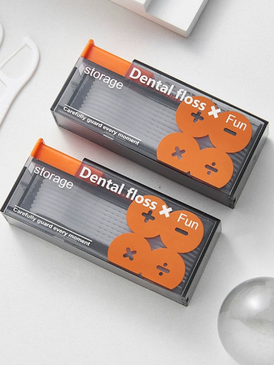 Portable Automatic Floss Storage Box Press Pop-up With Pick-up