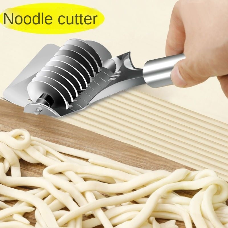 Stainless Steel Manual Noodle Cutter – Roller Noodle Maker & Kitchen Gadget
