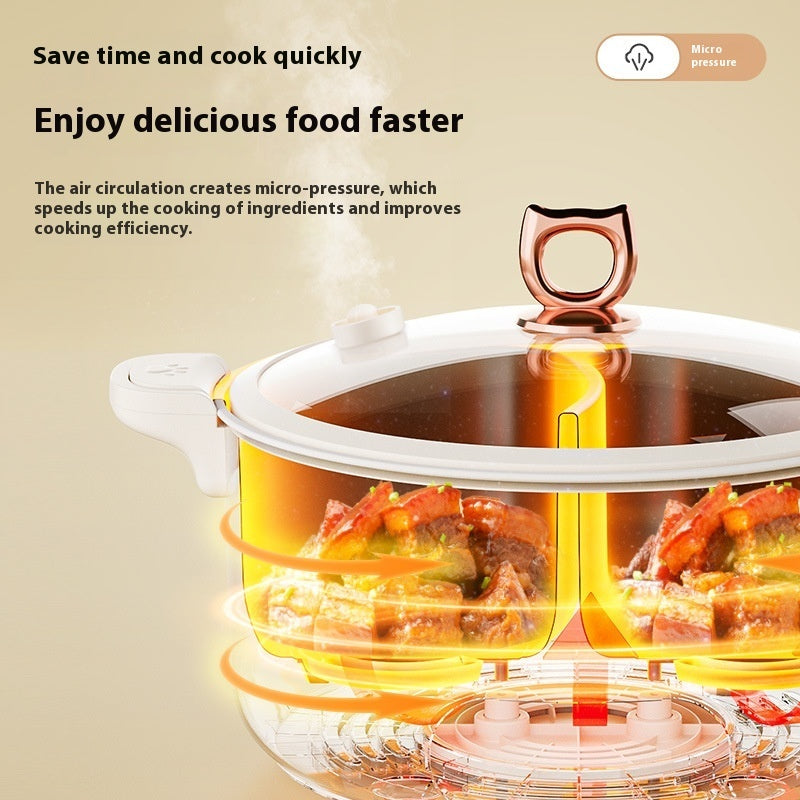 6L–8L Large Capacity Mandarin Duck Electric Chafing Dish – Multi-Functional Hot Pot