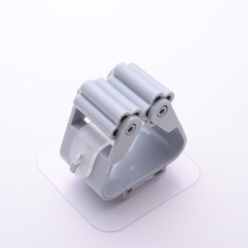 Nail-Free Mop Holder – Flexible Broom Hook and Card Holder Buckle