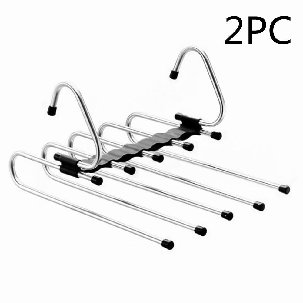 Telescopic Folding Pants Hanger Household Magic Pants Trousers Hanger Wardrobe Storage