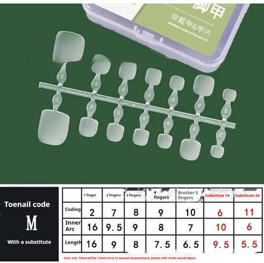 Purple Cat’s Eye Micro Glass Bead Toenail Set – 24pcs Ultra-Thin Crystal Armor