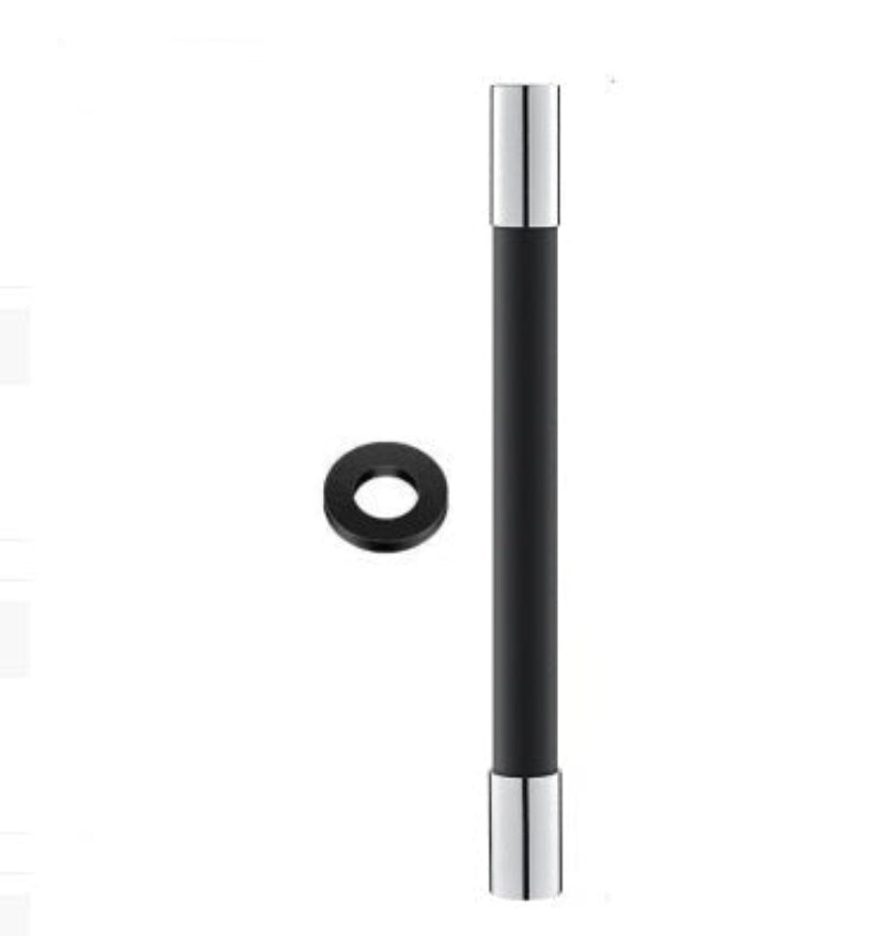 Black and silver cylindrical object with a ring, labeled '50cm' and '2PCS'.