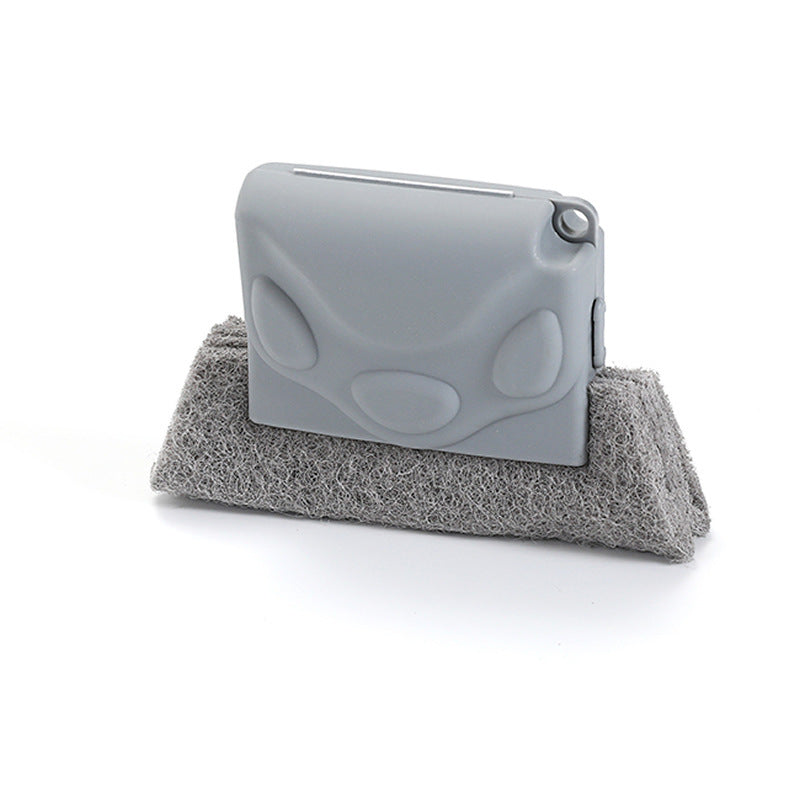 Window Sill Groove Cleaning Brush with Sponge Wipes
