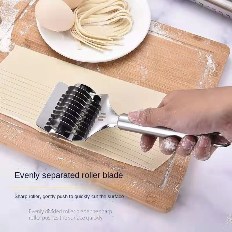 Stainless Steel Manual Noodle Cutter – Roller Noodle Maker & Kitchen Gadget
