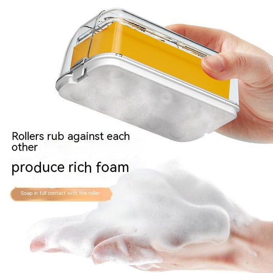 Multifunctional Soap Dish Hand Rub-free Foaming With Lid
