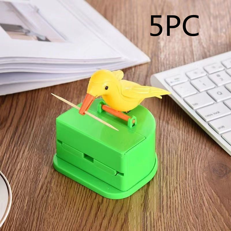 Household Push-type Bird Automatic Pop-up Toothpick Box