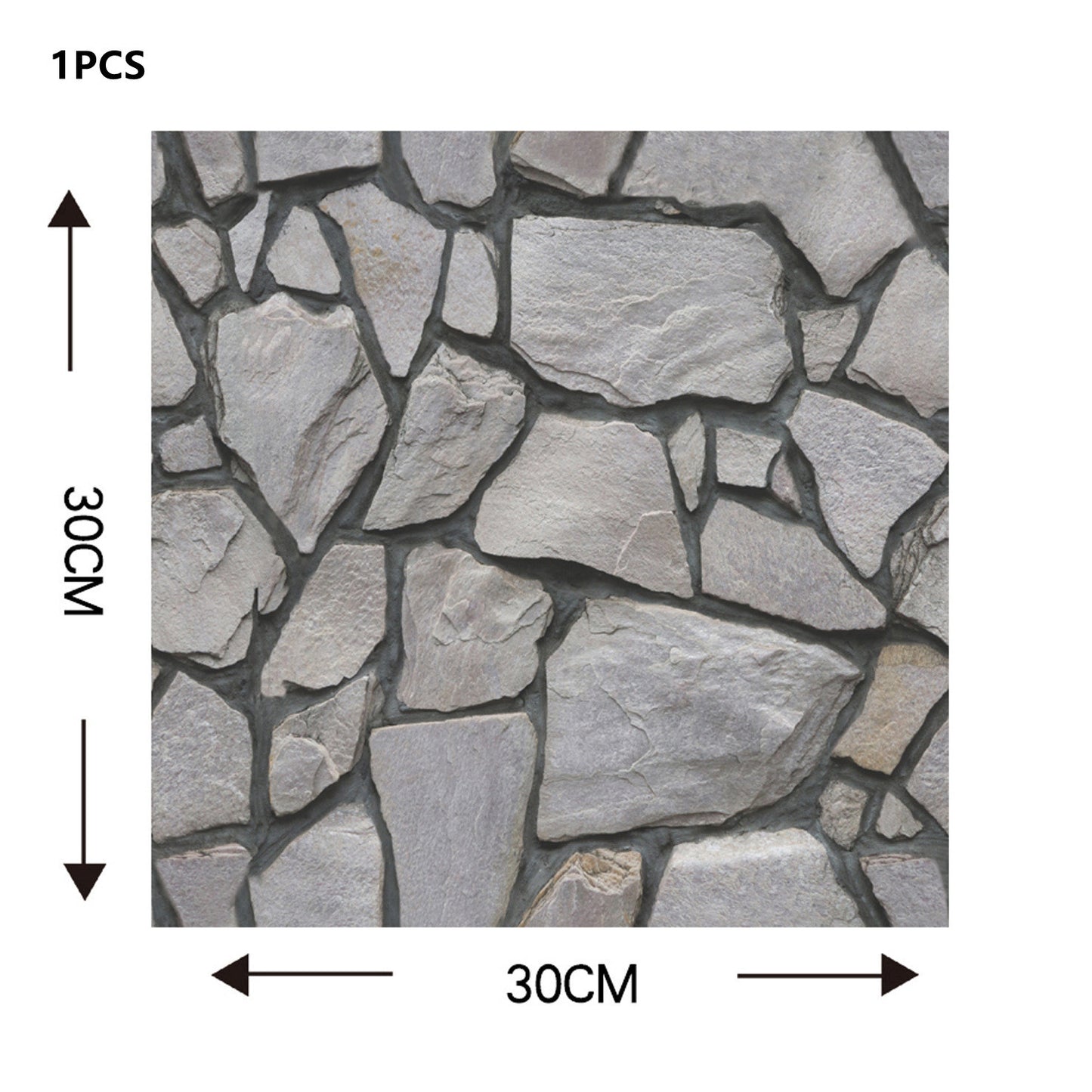 Marble Rock Crystal Tile Stickers Self-adhesive Wear-resistant Floor