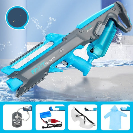 Electric Continuous Water Gun – Super-Large Rechargeable Water Spray Toy for Kids