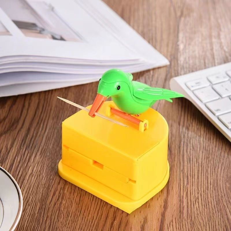 Household Push-type Bird Automatic Pop-up Toothpick Box