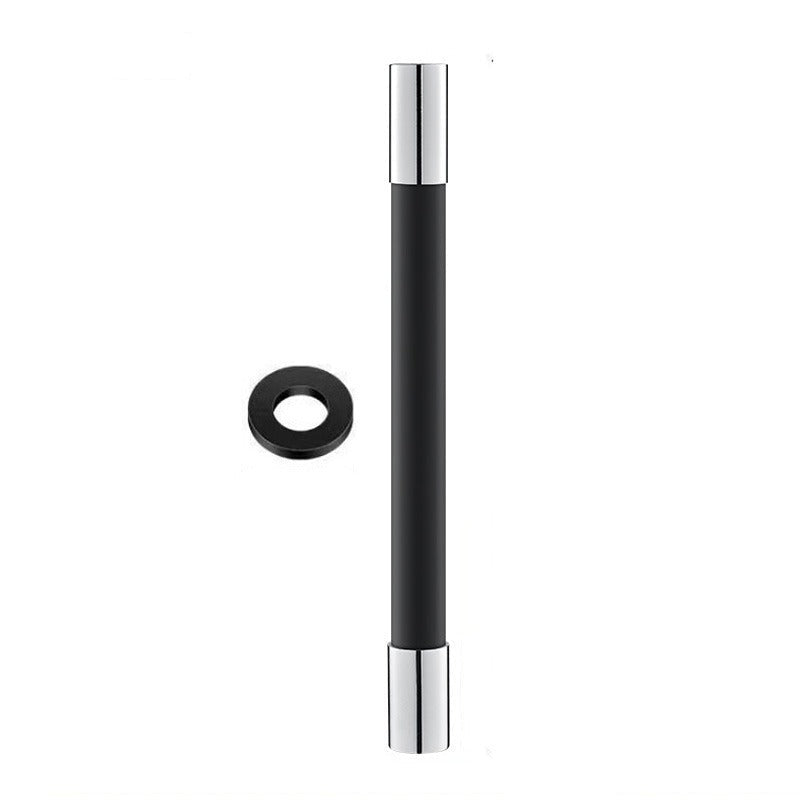Black and silver cylindrical object with a washer on a white background, labeled '50cm'.