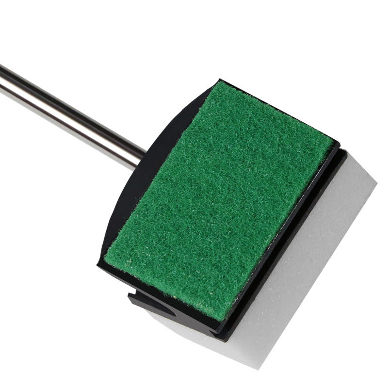 Fish Tank Aquarium Cleaning Sponge Double Brush Tool with Long Handle