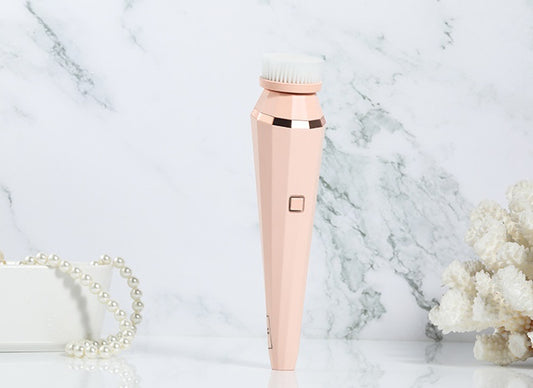 4-in-1 USB Rechargeable Facial Cleansing Brush – Deep Cleaning & Skin Care Massager