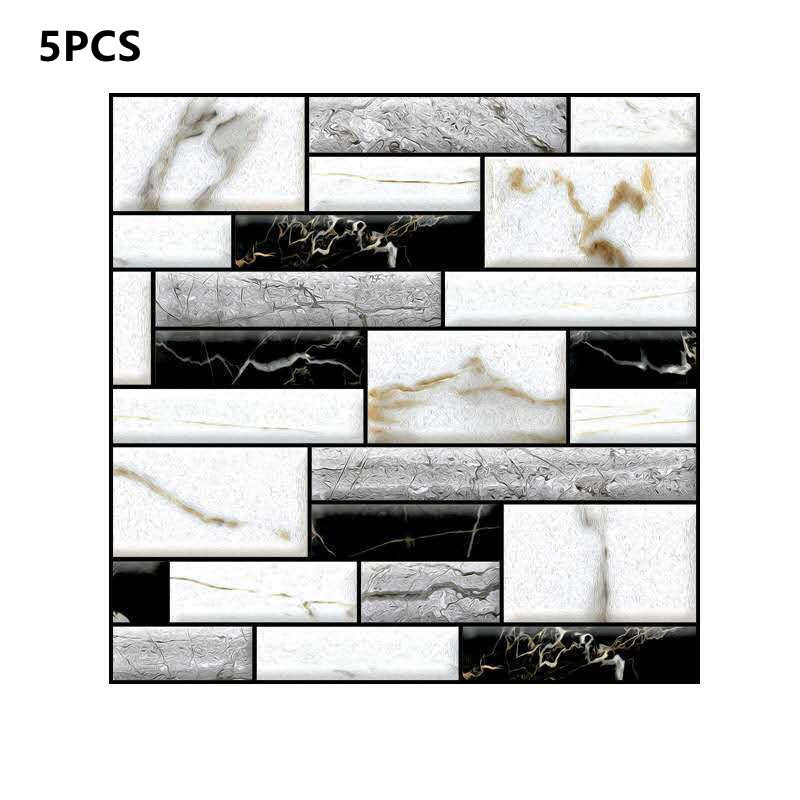 Marble Rock Crystal Tile Stickers Self-adhesive Wear-resistant Floor