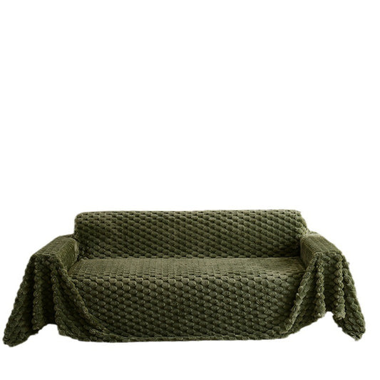 Plush Non-Slip Solid Color Sofa Cover – Soft & Cozy Couch Protector from Ondaum World
