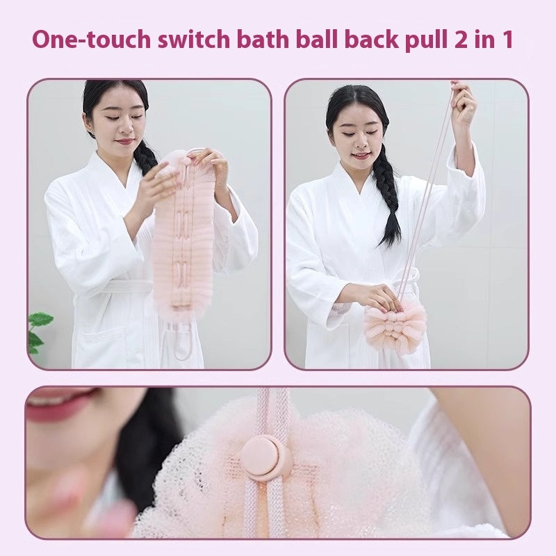 Stretchable Loofah Bath Towel – Soft and Durable Nylon Bath Ball