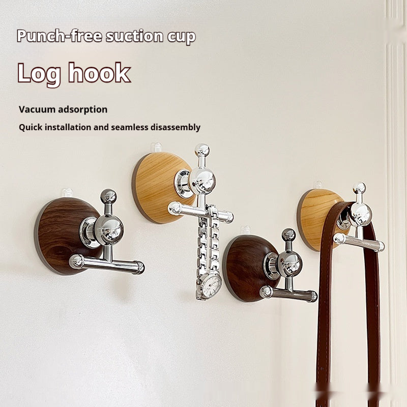 Wood Grain Sucker Hook – Modern Simplicity Space Organizer