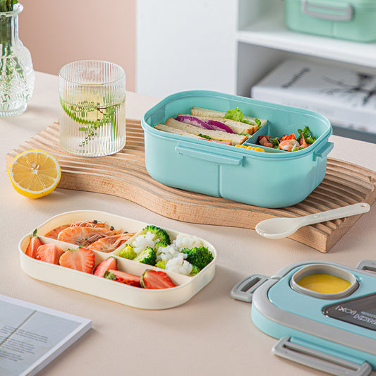 Convenient Insulated Lunch Box European-style Oval Seal