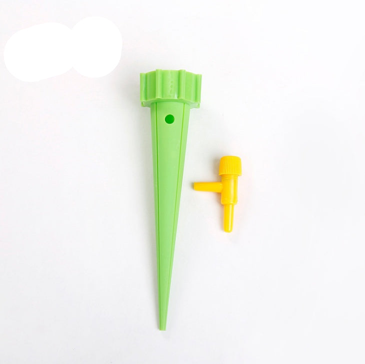 Green plant label with yellow clip on a white background, labeled '6PCS'.