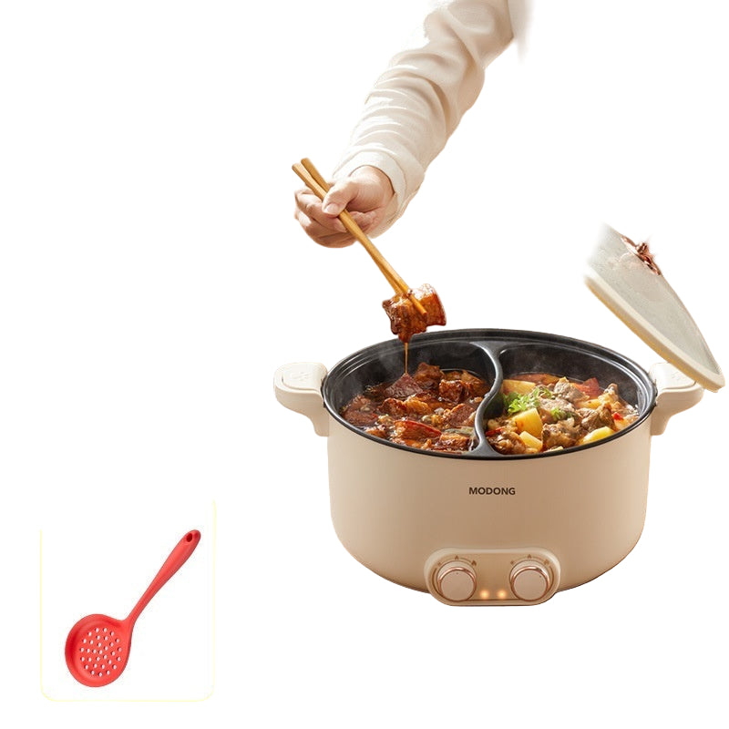 6L Double-boiled Pot with food being served, featuring MODONG branding.