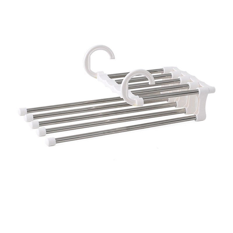 Telescopic Folding Pants Hanger Household Magic Pants Trousers Hanger Wardrobe Storage