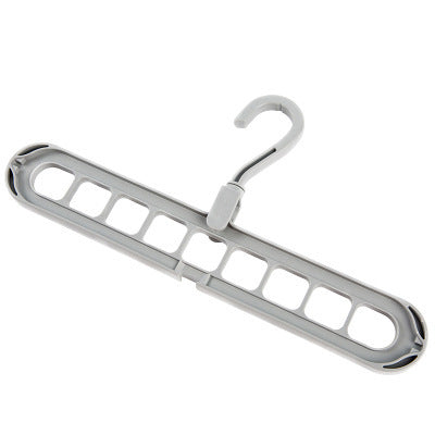 9-Hole Multi-Function Folding Clothes Hanger – Space-Saving Organizer