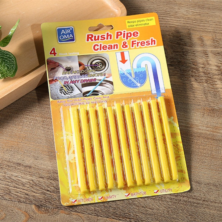 Sewer Cleaning Stick – Dredging & Deodorizing Solution for Kitchen Pipes
