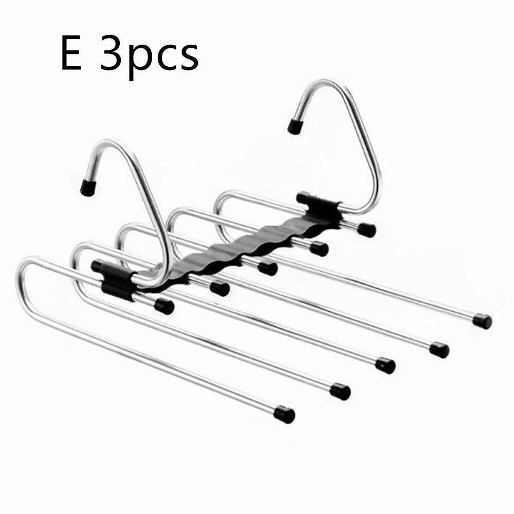 Telescopic Folding Pants Hanger Household Magic Pants Trousers Hanger Wardrobe Storage