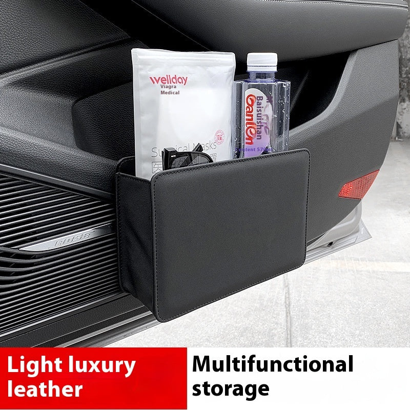 Car Door Hanging Leather Trash Container