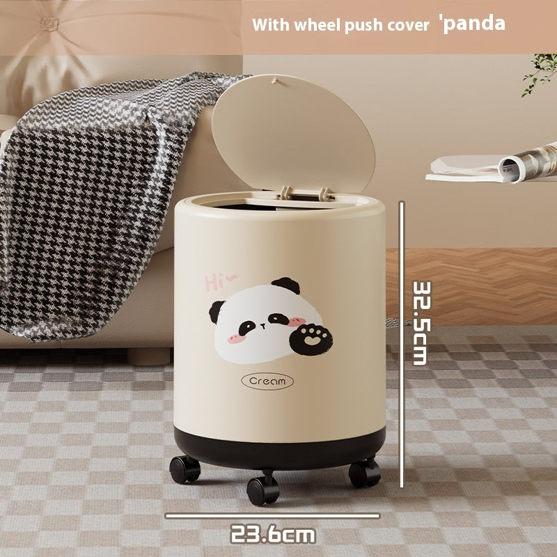 Portable Household Trash Can with Lid – Convenient and Versatile Waste Bin