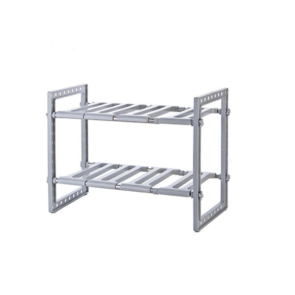 Retractable Kitchen Multi-Layer Storage Rack – Detachable Japanese-Style Floor Organizer