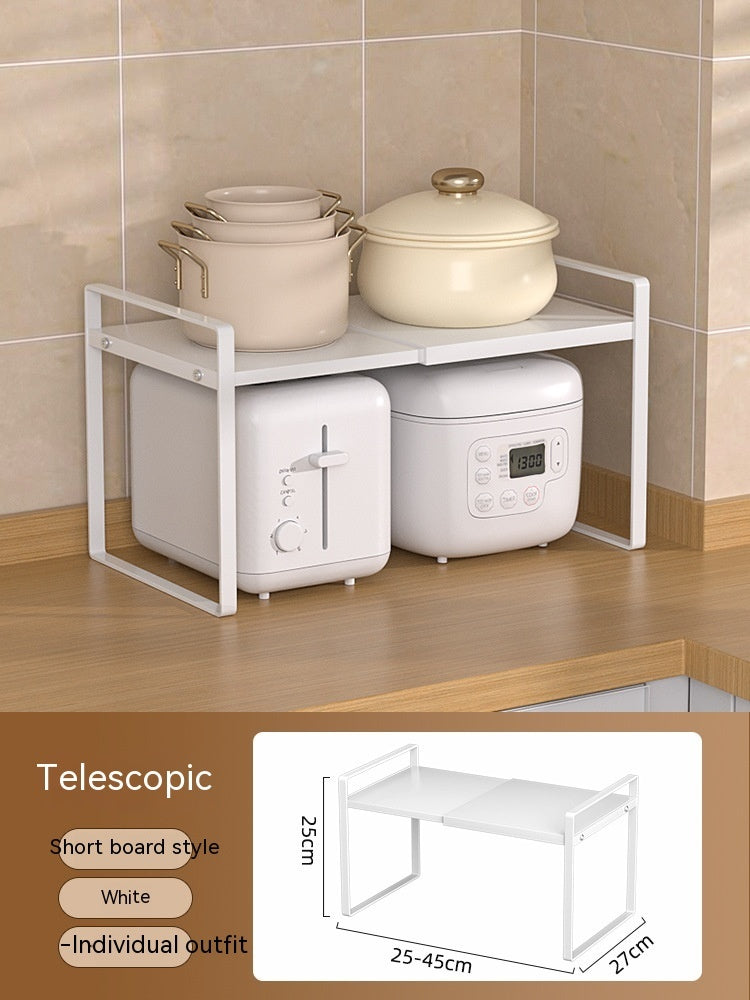 Kitchen Storage Retractable Cabinet Shelf – Multi-Purpose Detachable Organizer