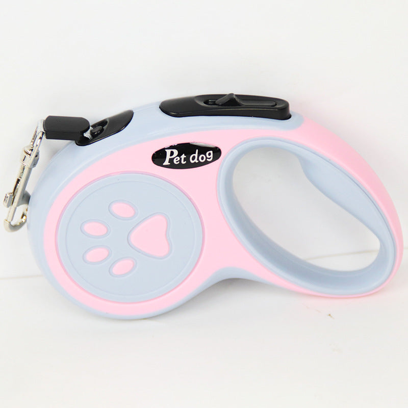 One-Click Brake Retractable Dog Walking Leash – Hand-Holding Rope