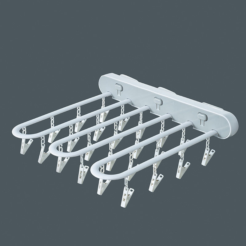 Infant And Children's Underwear Windproof Clip For Drying Socks And Cooling Folding Clothes Hanger