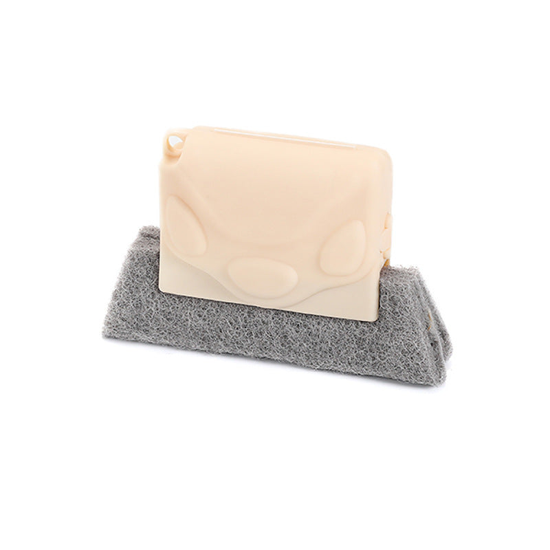 Window Sill Groove Cleaning Brush with Sponge Wipes