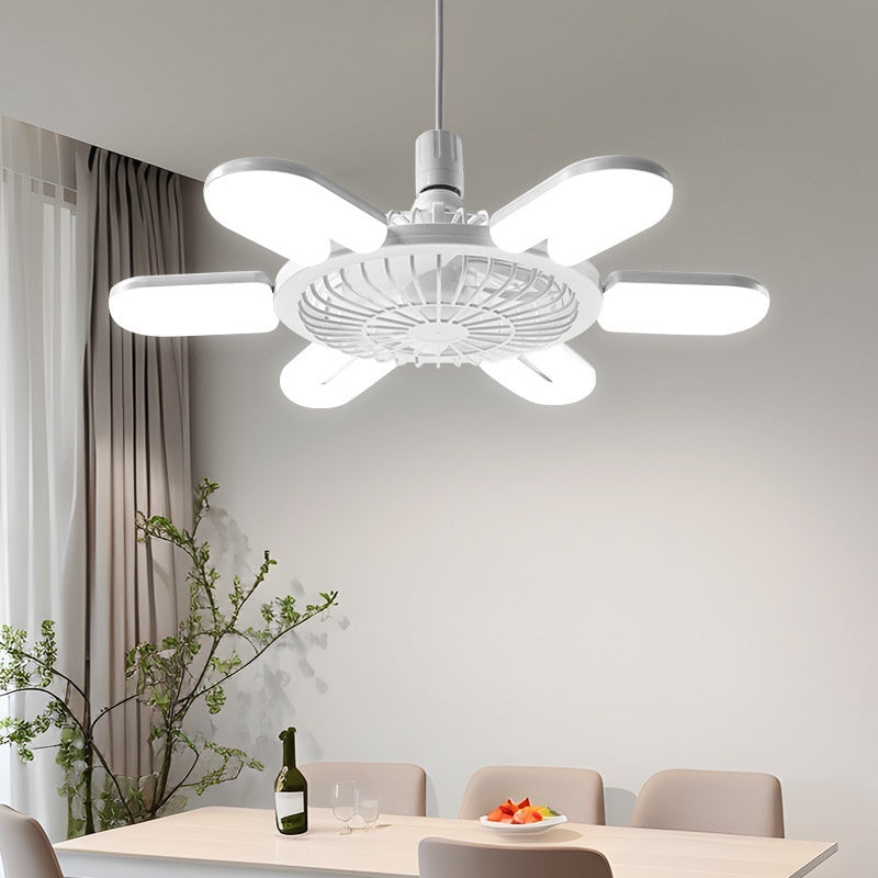 E Series Screw Fan Lamp – Smart Remote Control for Living Room and Bedroom