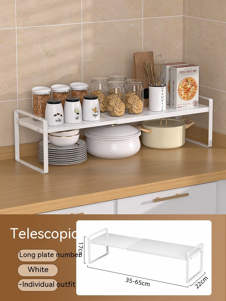 Kitchen Storage Retractable Cabinet Shelf – Multi-Purpose Detachable Organizer